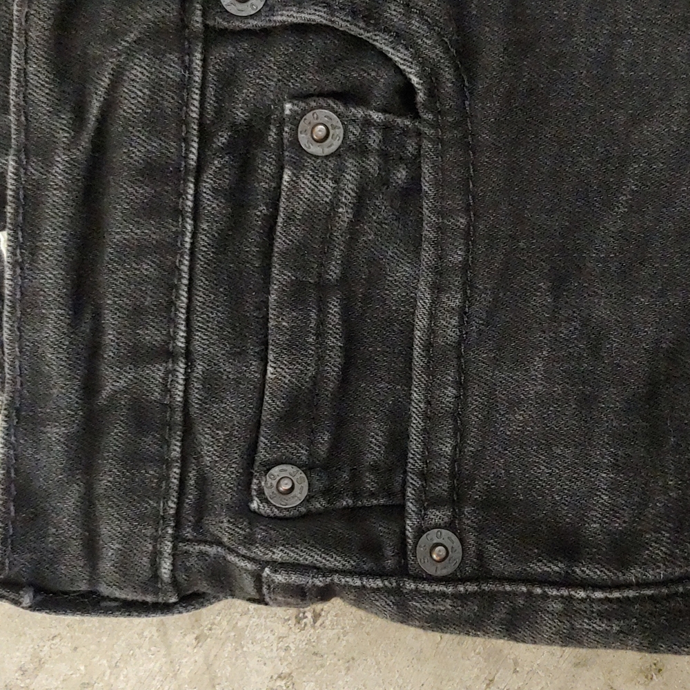 Levi Distressed Black Bootcut Jeans